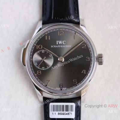 Replica IWC Portuguese Minute Repeater Men Watch SS Rhodium Dial